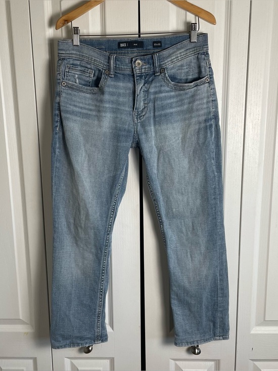 BKE Other - BKE Alec Jeans Men’s 32x32 (actual 32x26) Hemmed Whiskering Distressed Casual
